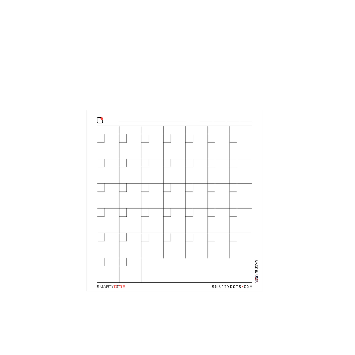 Tssuoun Black Monthly Calendar Chart Nylon Learning Calendar