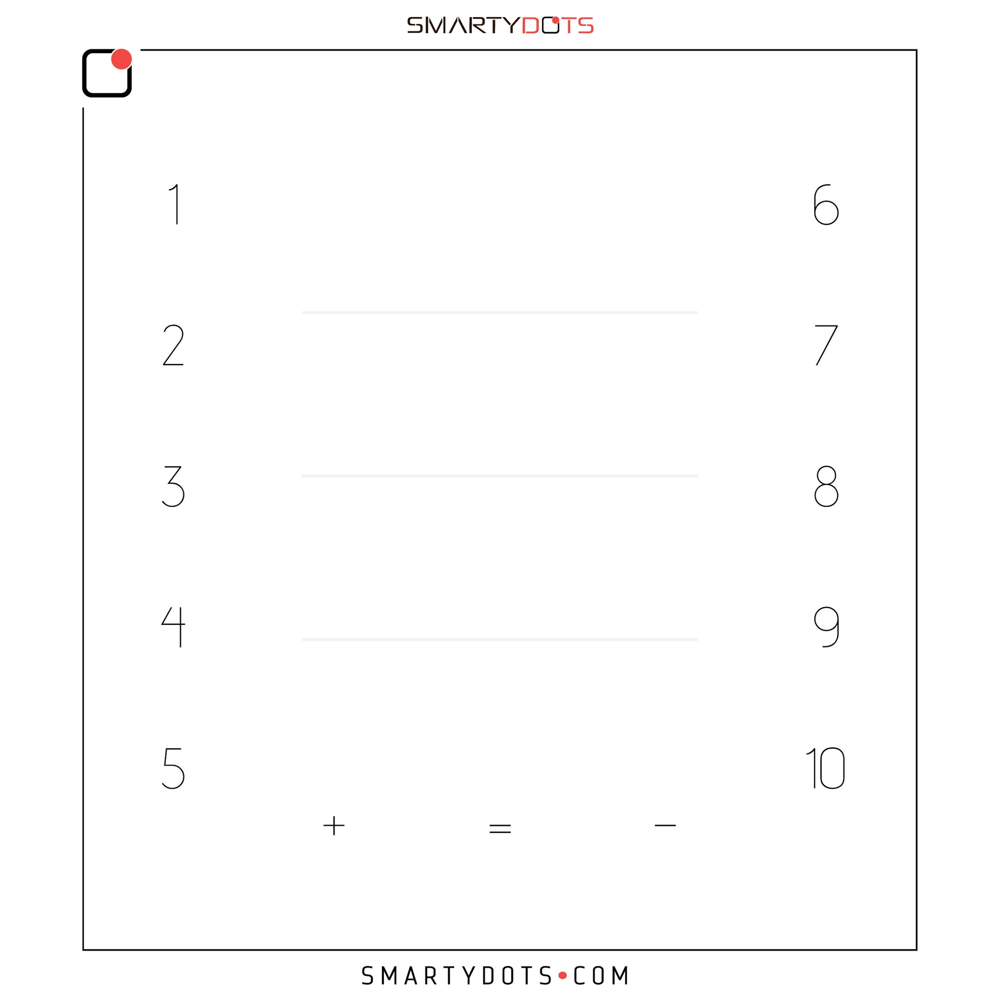 Basic Math (28x30) - 1.0 | New | Discontinued Clearance | Smarty Dots