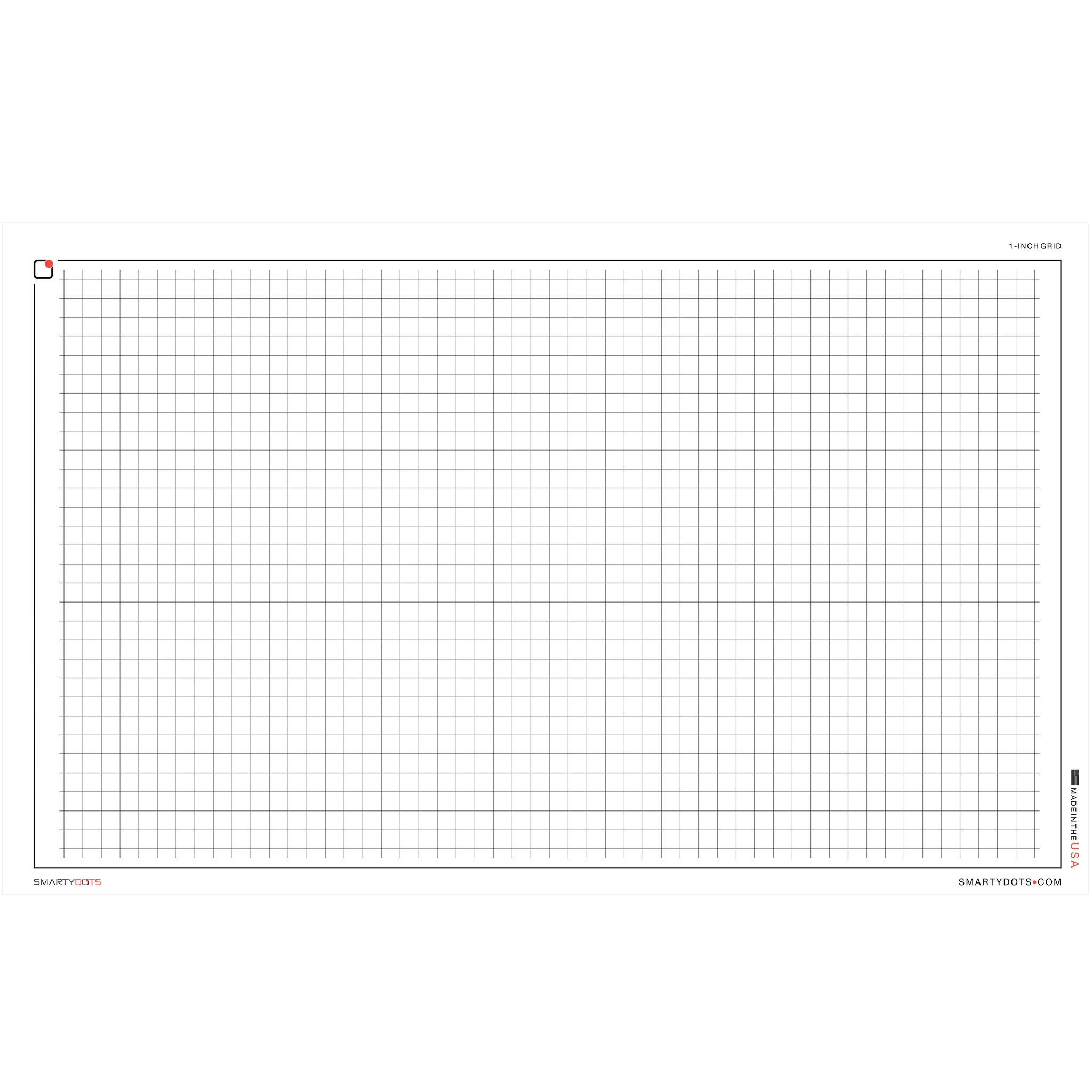 Graph | 1 Inch Grid (58x35) | Smarty Dots