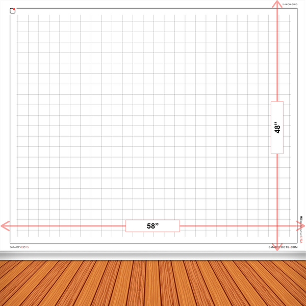 2 Inch Graph Graph | 2 Inch Grid (58x48) | Smarty Dots