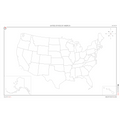 USA Map (58x35) - 2.0 | Clearance | Showroom Sample