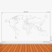 World Map (58x35) - 2.0 | Clearance | Showroom Sample